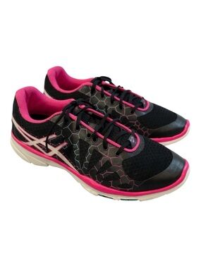 Asics Women's Gel-Harmony Shoe, TR2 S45AJ Black/Pink/Blue Running, sz 9.5